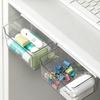 Drawer Style Storage Box Under The Mirror Cabinet Transparent Bathroom Cotton Stick Bathroom Office Pull-Out Storage Shelf