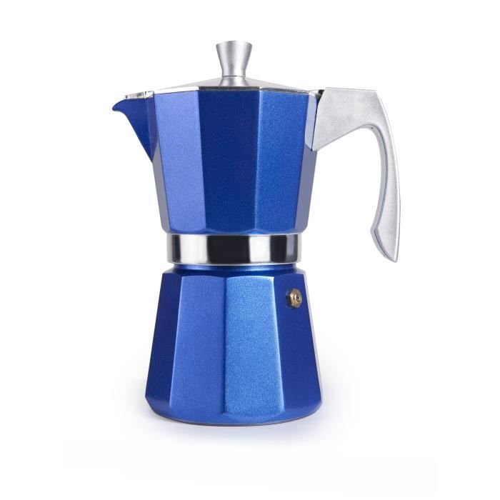 Espresso Maker - IBILI - Evva Blue - 9 Cups - 450 Ml - Aluminum Cast Iron - Induction