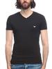 T-shirt à col en V à manches courtes Emporio Armani One-Point [EAU110810CC729] Noir/M [Importation parallèle]