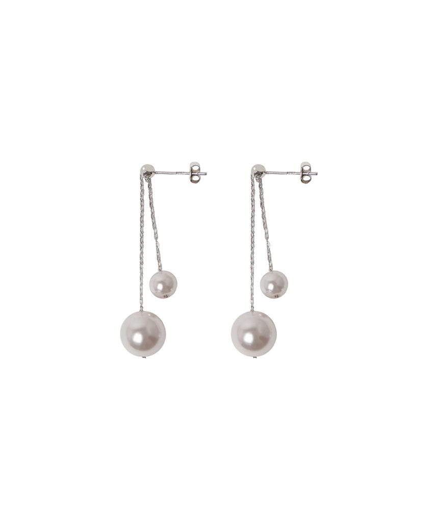 Has Hml009 Pearl Drop Chain Earrings