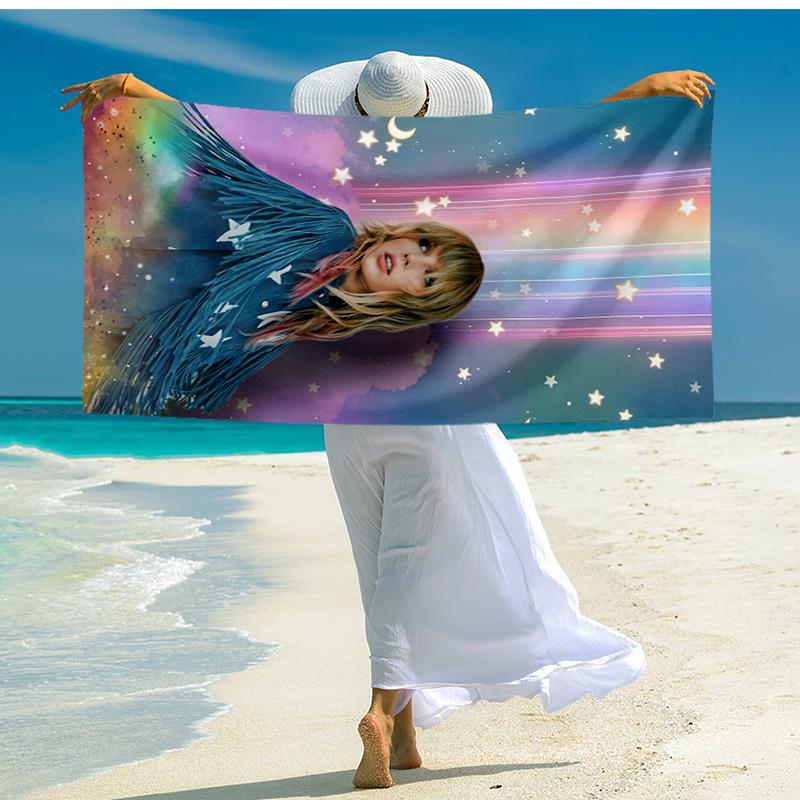 TS Fan Fashion Beach Towel: Ideal for Summer Adventures Soft, absorbent and quick drying suitable for swimming and bathing