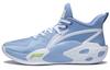 LiNing Dempende Antislip En Slijtvaste Ondersteuning Lage Top Basketbalschoenen Blauw Wit Groen ABFS007-5