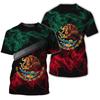 Mexikansk flagga 3D-tryck T-shirts Sommar Mexikanska Män Kvinna Kortärmad Mode T-shirts Streetwear Harajuku T-shirt Barn Toppar Kläder