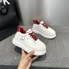 Autumn New Thick-soled Heightening Board Shoes Women's Muffin Soles Small Casual Breathable Versatile Little White Shoes