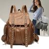 Modische Niet Rucksäcke für Damen Umhängetaschen Weiches Leder Tagesrucksack Reisetasche Große Kapazität Schultasche Damen Rucksack