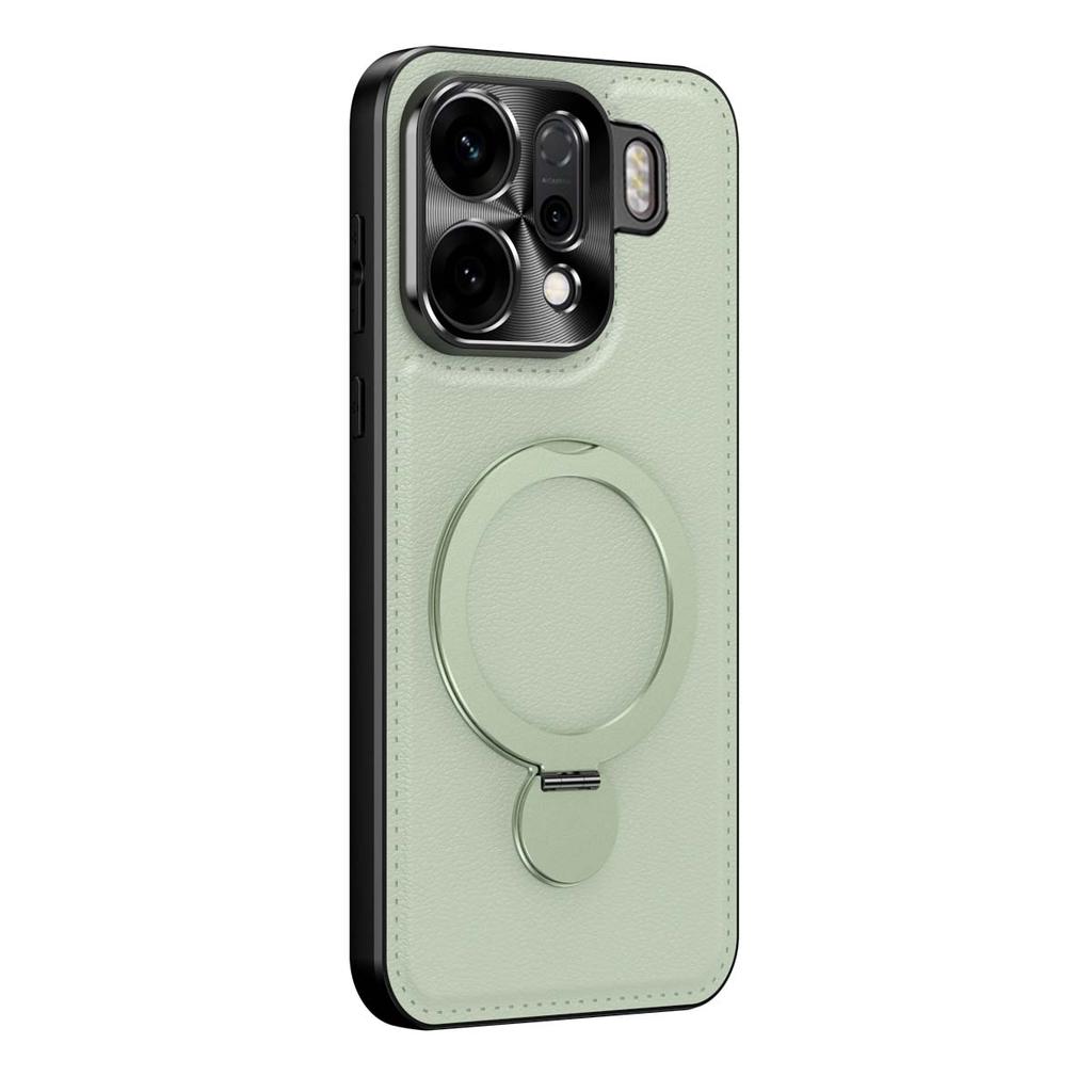 For OPPO Find X9 Pro Case Hard PU Leather Ring Sand Magnetic Protect Back Cover Case For OPPO Find X9 X8Pro X8S+ X8 Ultra Shell
