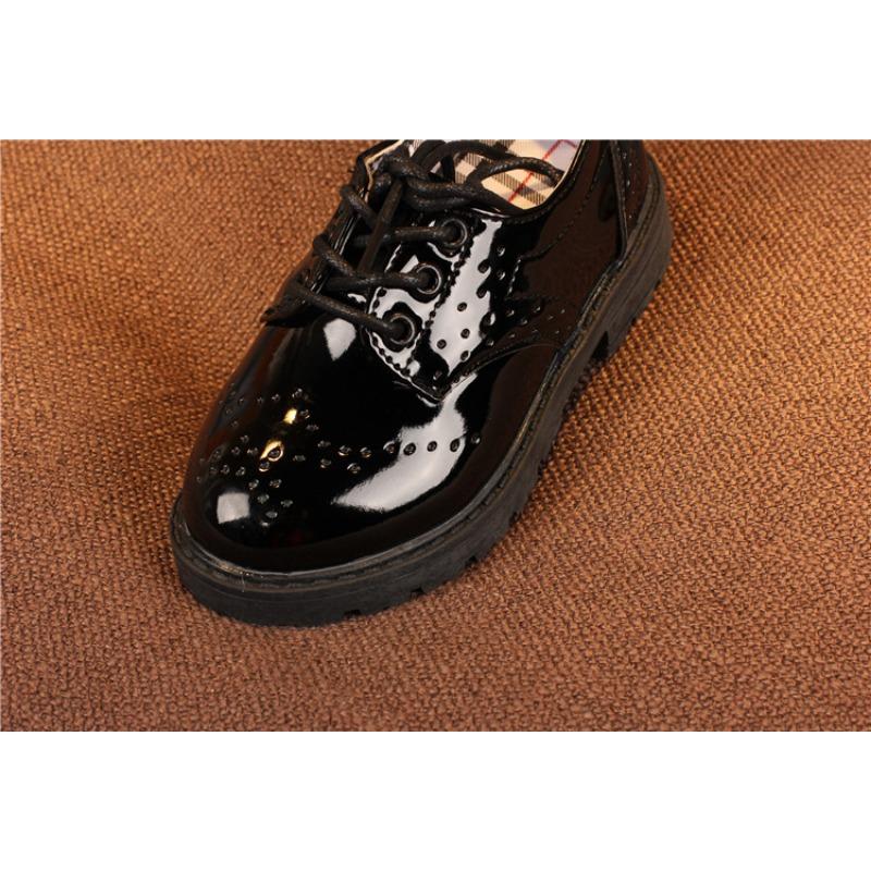 Saison Printemps Chaussures de Spectacle Garçons Chaussures Décontractées Filles Petites Chaussures en Cuir Mode Style Britannique Chaussures pour Enfants