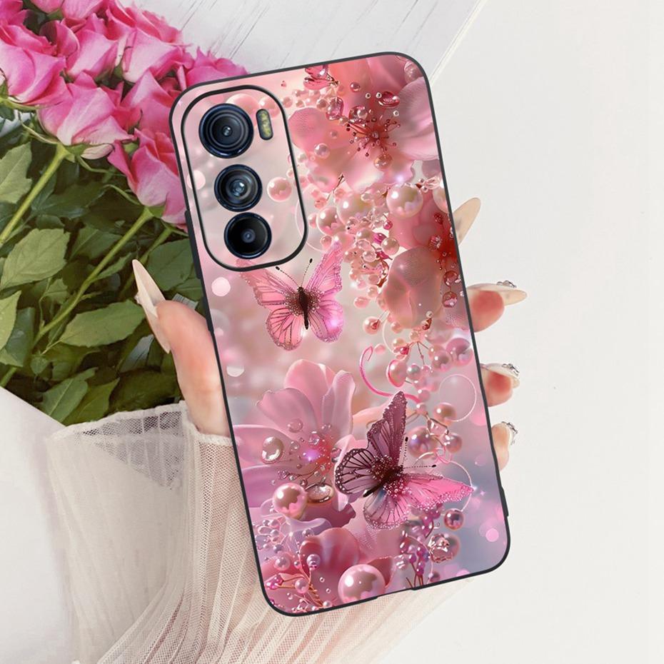 Cute Printing Phone Case For Motorola Edge 30 30Pro 30Neo Soft Black Silicone TPU Cases For MOTO Edge30 Pro Neo Covers Bumpers