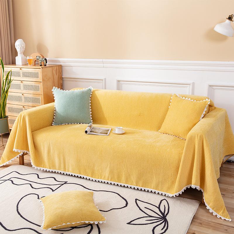Plain Sofa Towel Sofa Cover Blanket Towel Set Protective Cover Home Decor Sofa Cushion Cover Soft Durable Stylish Furniture Protector