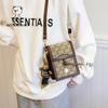 New Mobile Phone Bag Fashion Canvas Jacquard Single Shoulder Women's Commuter Versatile Crossbody Bag