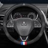 Voor Mitsubishi Outlander Pajero Asx Colt Lancer Evolution X L200 Triton RALLIART Auto Anti-Slip Koolstofvezel Stuurwielhoes AV2