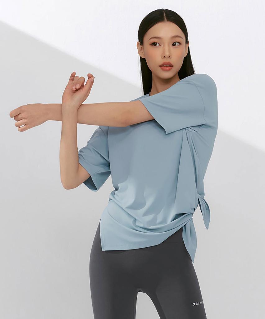 XEXYMIX Ice Feather Light 2.0 Asymmetrical Loose Fit Short Sleeve Xfk1Ts1003 (A Type)