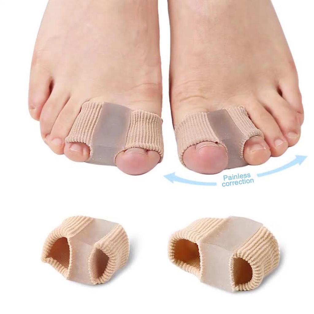 Toe Separator Silicone Pedicure Tools Bones Orthopedics Bunion Corrector Gel Insoles For Shoes (1/2/4pcs)