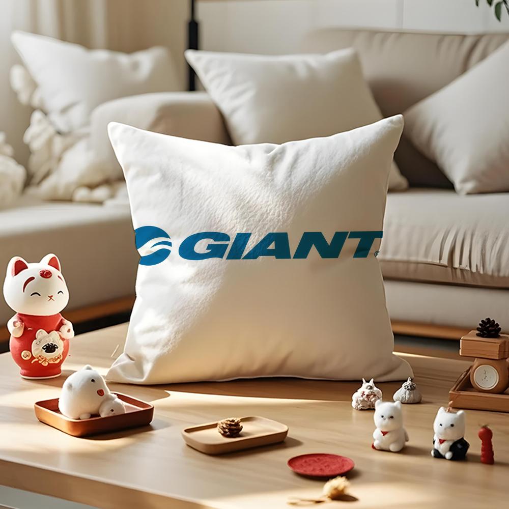 G-Giant Bicycle Cushion Cover Silky Short Plush With Invisible Zipper Dustproof Sofa Pillow Cover For Home Decor