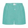 Shorts voor Dames Tiener-meisjes Elastische Tailleband Pull-on Rood Blauw Geruite Shorts Outfit Casual Lounge Zomer Shorts