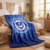Portsmouth FC Theme Fleece Blanket Cozy Soft Plush Blanket For Bedroom Couch Travel
