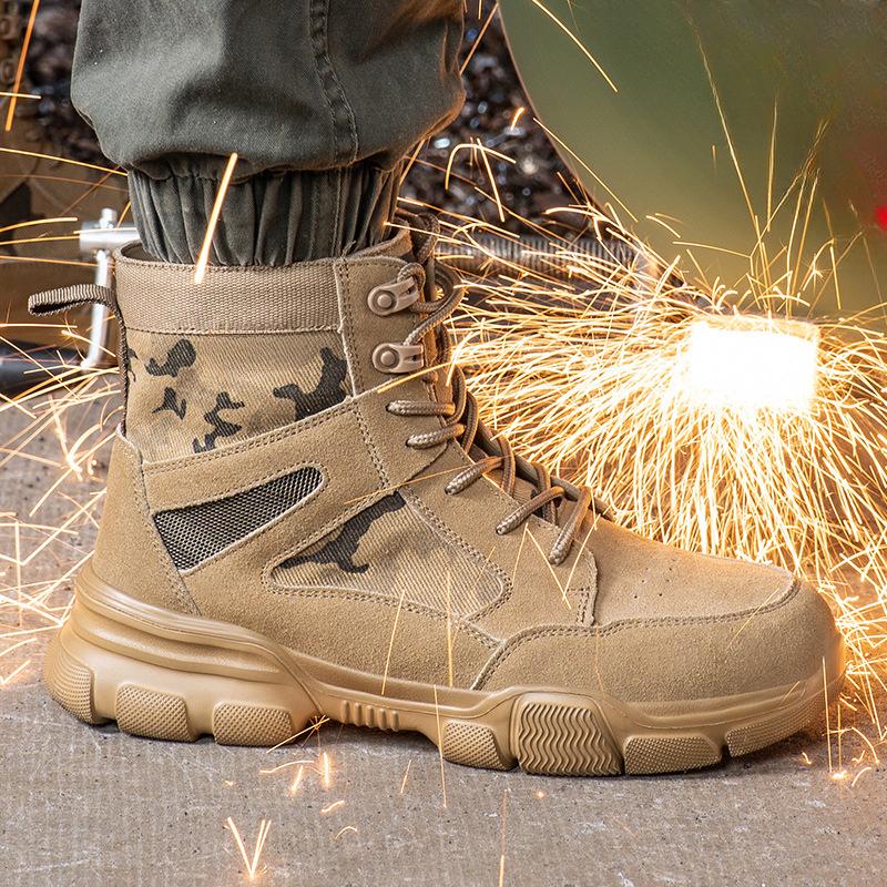 Indestructible Safety  Men Steel Toe Puncture-Proof Sneakers Male  Women Non Slip Work Shoes
