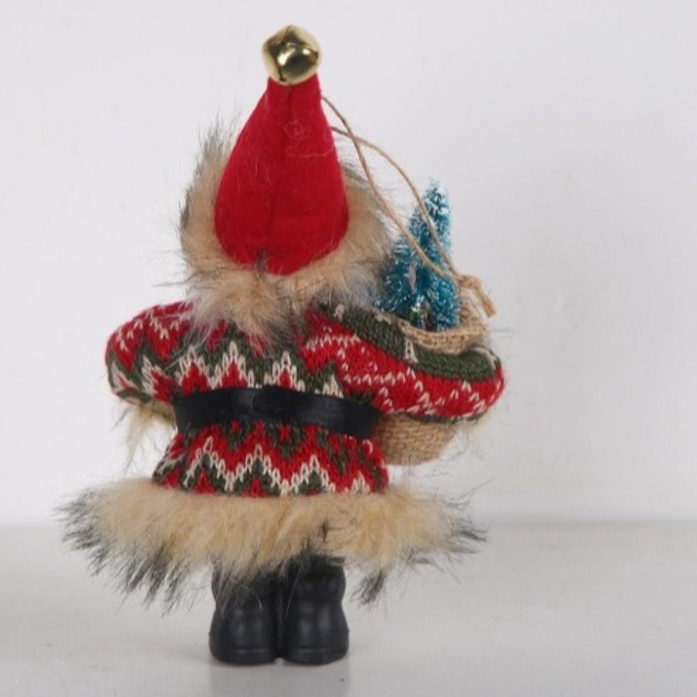 20cm Santa Claus Standing Ornament Christmas Tree Hanging Ornaments Holiday Decorations Christmas Decoration Santa Claus Doll