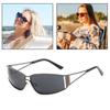 Unisex Sunglasses Block Blue Light Good Stability Burden-Free Eye Protection Punk Anti-UV Decorative Photo Prop Strong Hinge Eye Wear Accessories