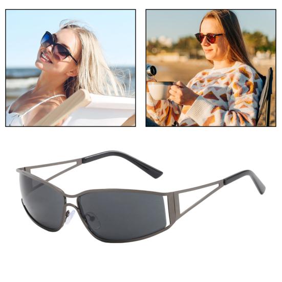 Unisex Sunglasses Block Blue Light Good Stability Burden-Free Eye Protection Punk Anti-UV Decorative Photo Prop Strong Hinge Eye Wear Accessories