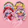 Wedding Accessories Flowers Leaves Headbands Rose Flower Crown Bridal Halo Headpiece Girls Floral Wreath Bohemia Garland