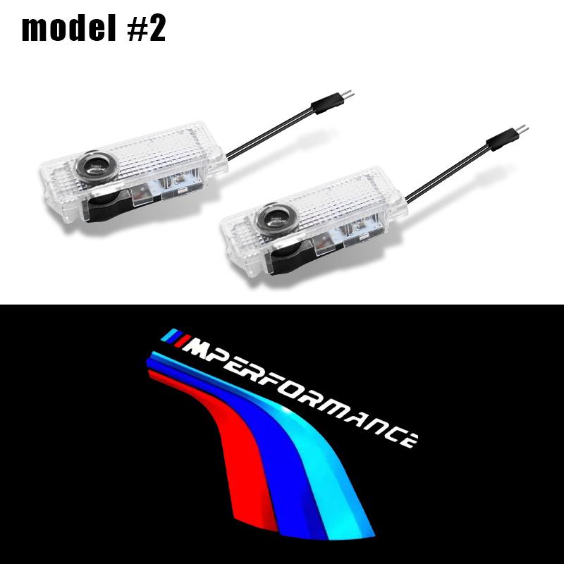 2Pcs LED Car Door Projector Welcome Ghost Shadow Light Bulbs Accessories For BMW F20 F30 G20 F31 F34 F10 G30 F11 X3 F25 X4 I3 M3 ckhp80