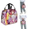 No Game No Life Zero Image de Couverture Sac à Lunch Isotherme pour Femmes Enfants Boîtes Alimentaires Portables Boîte à Lunch Thermique Sac Cabas
