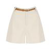 SELLY'S High-Waisted Belted Shorts_I6B-Cpt020