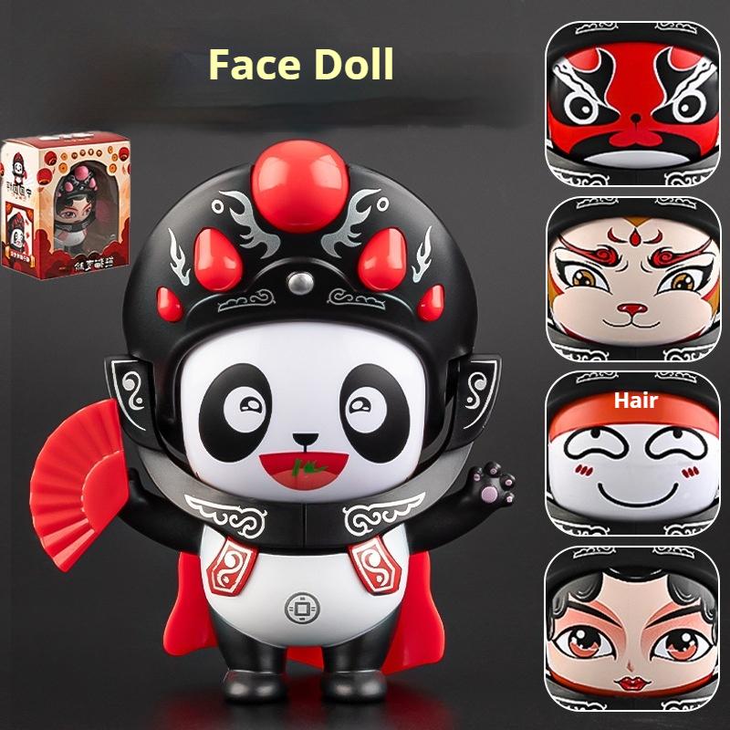 Nationaler Trend Kultur Panda Gesicht wechselnde Puppe Sichuan Oper Maske Kleine Puppe Souvenir Kreatives besonderes Spielzeug