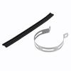 Motorcycle Exhaust Muffler Pipe Silencer Pipe Hanger Mount Bracket Stainless Steel Black Silver sy Install Sturdy Most Motorcycle Semicircle Shape