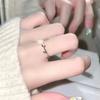 Pearl Gentle Camellia Opening Adjustable Ring Bracelet Necklace Vintage For Women Girl Hand Chain Luxury Jewelry Accessories