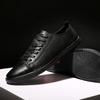 Bequeme Spaltlederschuhe Herrenmode Herren Freizeitschuhe Marke Mann Weiche Bequeme Ballerinas Herren Schnürschuhe Schwarz Weiß Sneaker
