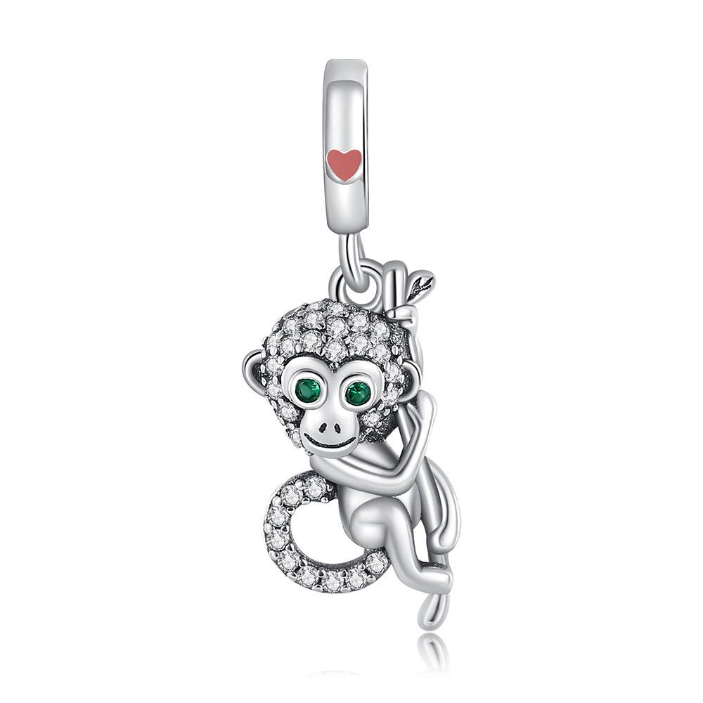 New Copper Scorpion Panda Elephant Monkey Dog Charm Bead Fit For Original Bracelet Necklace Diy Women'S Boutique Jewelry