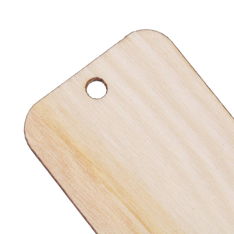 50Pcs Ornament Wood Planks Tags Wooden Hanging Labels Sheet Diy Engraving Crafts
