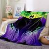 Maleficents Dark Magic Flannel Blanket, Soft and Warm, Suitable for Beds and Sofas, All Seasons, Portable Travel Blanket. 0730151