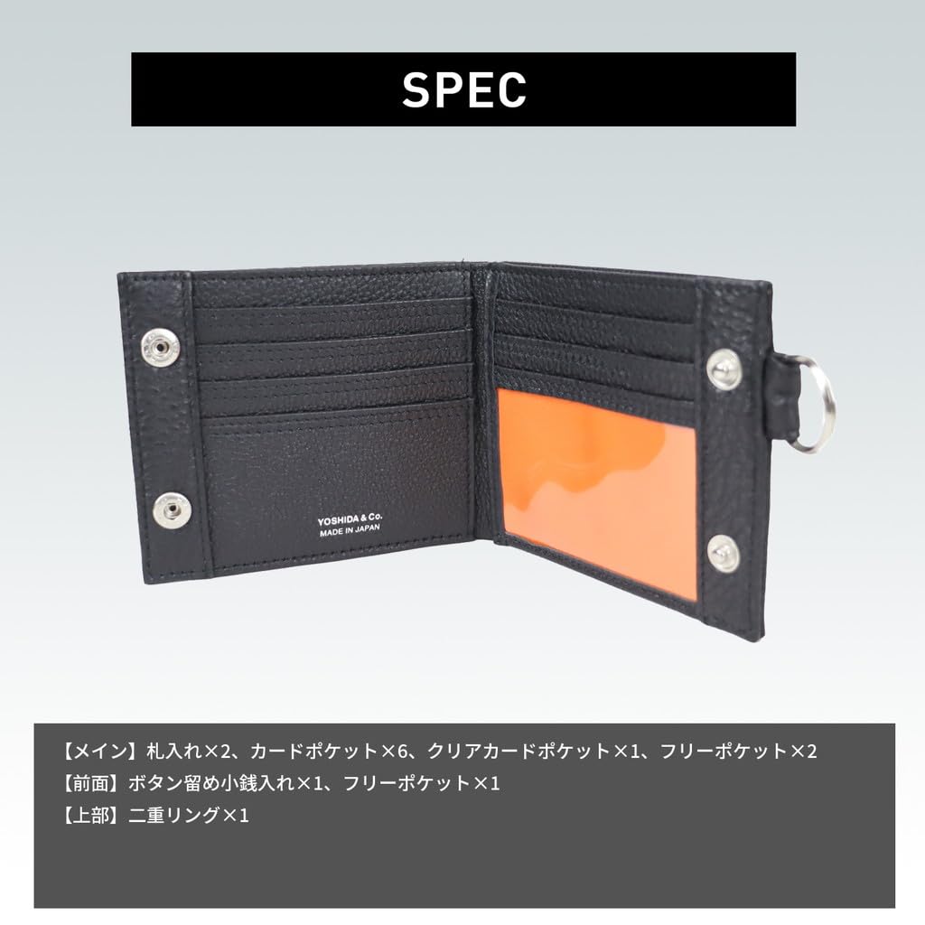 CALM WALLET Bifold Wallet [Porter] 041-03123 Schwarz/10