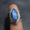 Natural Labradorite Gemstone Ring, Handmade Jewelry, Wedding Jewelry, Fashion Jewelry, Bohemian, 925 Sterling Silver