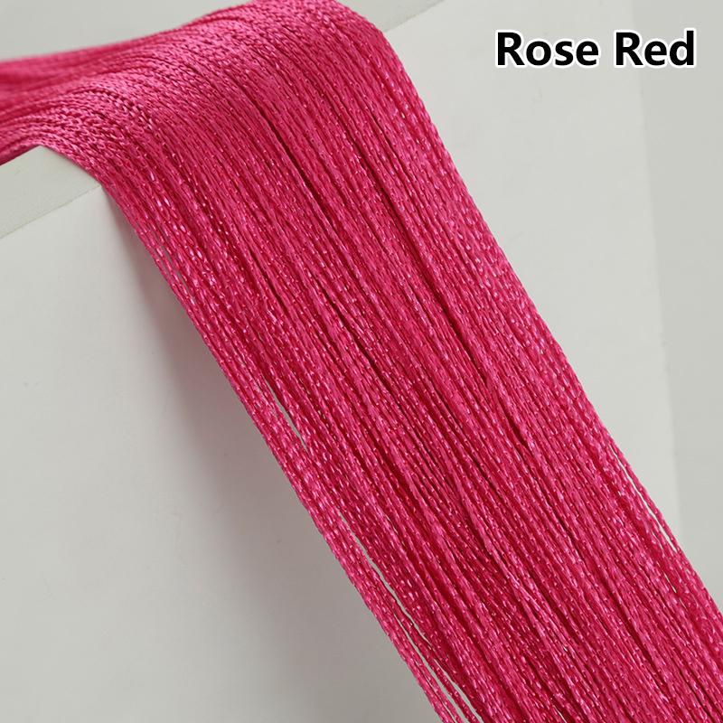 Hanging Tassel Stripe Curtain Polyester Panel Room Divider Line Curtain Window Blind 100*200cm