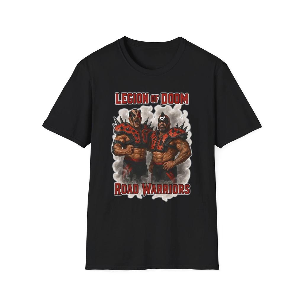 Vintage Wrestling Fan Unisex Softstyle T-Shirt, Road Warriors Legion of Doom
