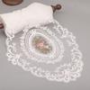 1PC Dinning Table Case Embroidered Table Surface Cloth Elegant Round Lace Tablecloth Coffee Coasters Napkin Party Wedding Decoration for Home