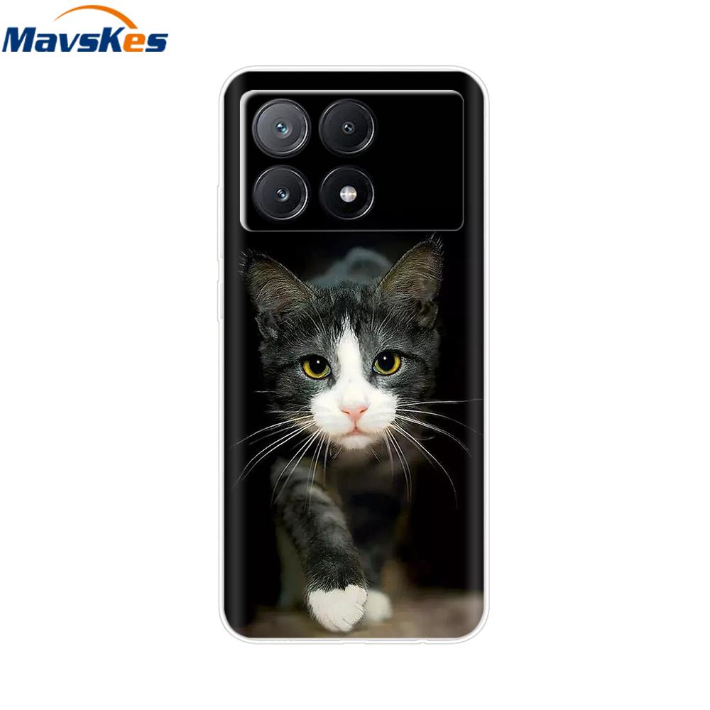 Mobile Phone Case For Poco X6 Pro Case Cover Cute Clear Soft Silicone Cases For Poco X6 Pro Case PocoX6 Pro Back Coque Fundas