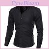 Fashion Casual Solid Color Long Sleeve Men Shirt With Soft Slim Fit Design