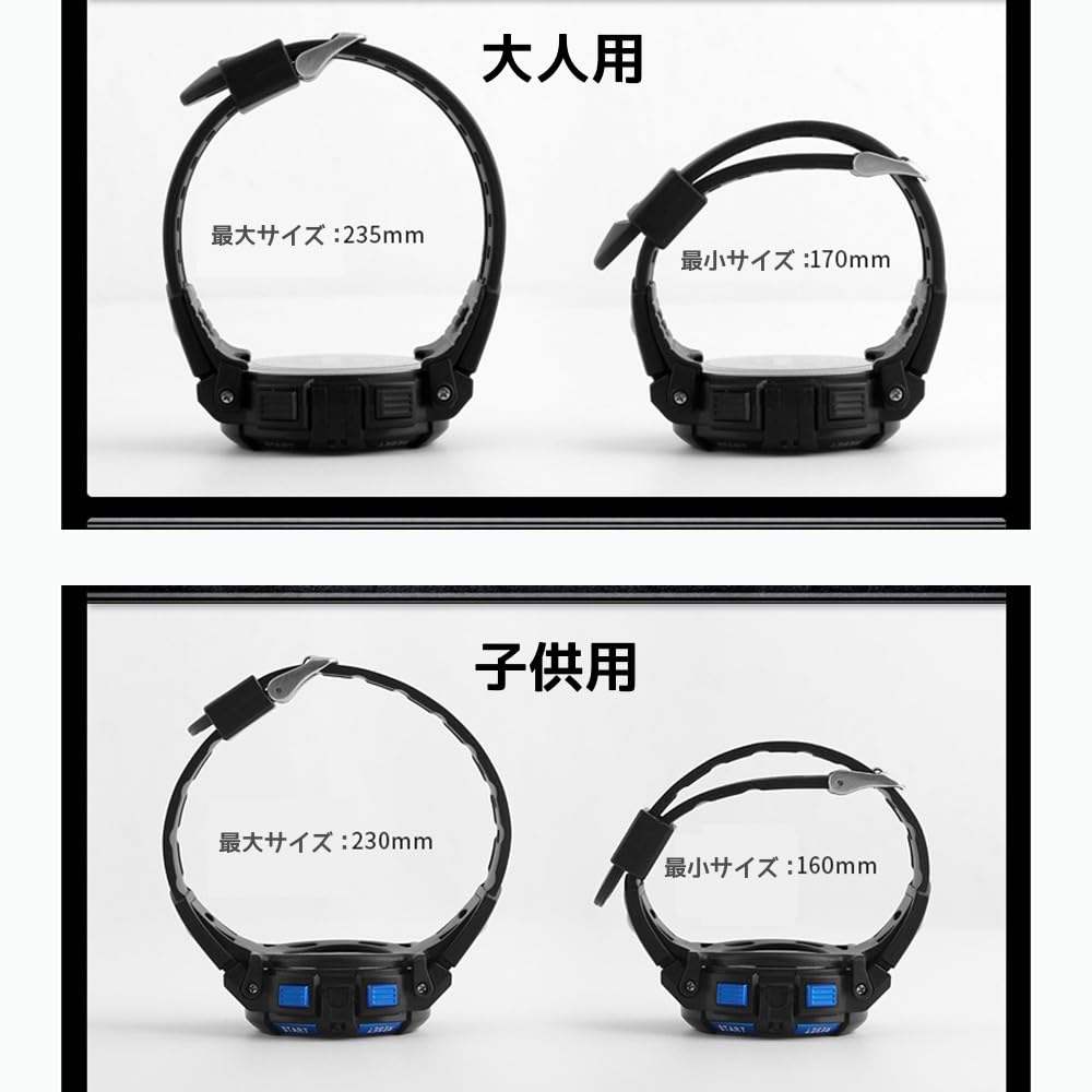 Timever Digital Watch for Waterproof LED Sports Watch with Alarm and Stopwatch Japanese Instruction Manual Included Men, Watch, Functions, Large,