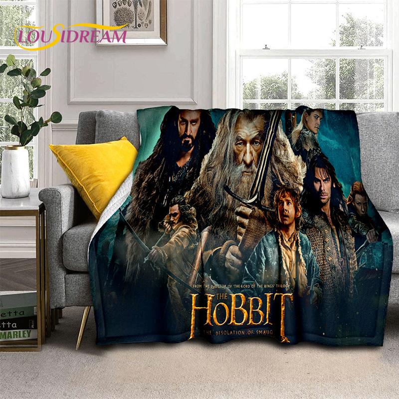 L-Lord of The Rings H-Hobbit Film Zachte Dekens, Houd Warm Plaid Deken Comfortabele Deken voor Picknick Bedden Bank Huis Slaapkamer