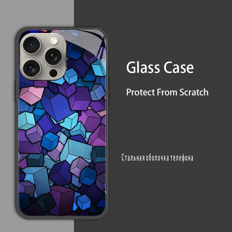 For iPhone 13 13Pro Max Case Cover Tempered Glass Case Hard Coque Bumper For iPhone 11 12 13 Pro Max 11pro 12pro Protect Case