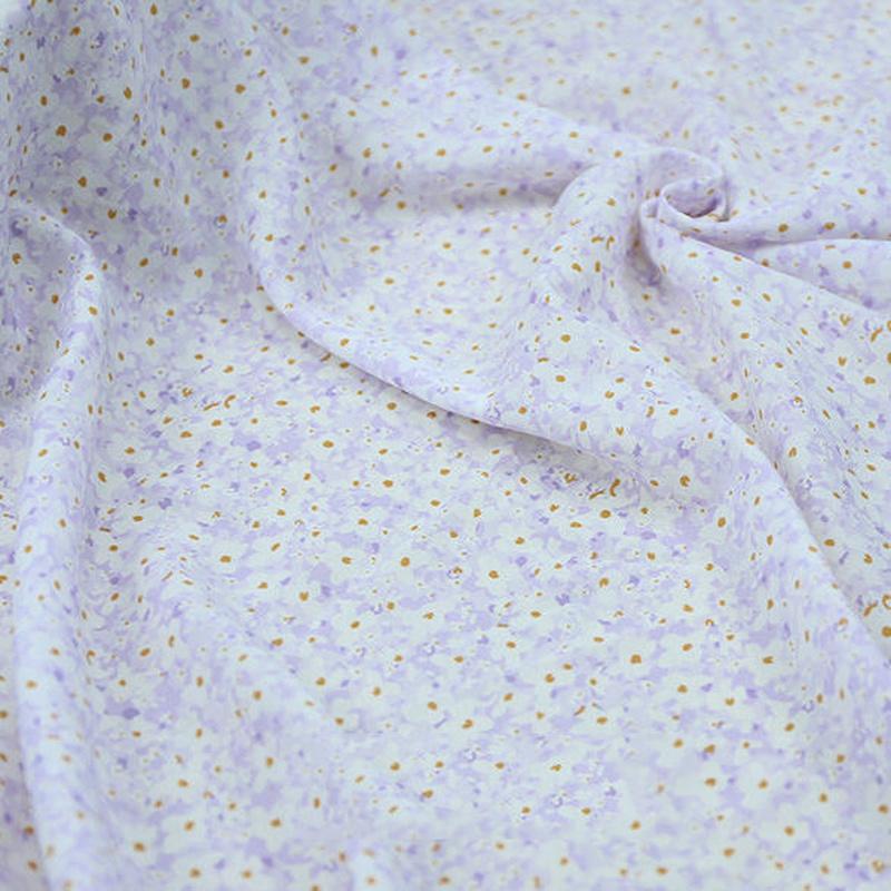 Floral Chiffon Fabrics Draped Soft Blouse Dress Clothing Fabric Korean Sweet DIY Handmade Needlework Apparel Materials Sewing