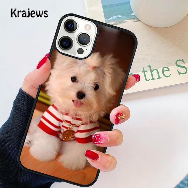 Maltese Puppy Soft Phone Case Cover For iPhone 17 Air 16 15 14 Plus 12 13 Pro Max Coque Shell Fundas