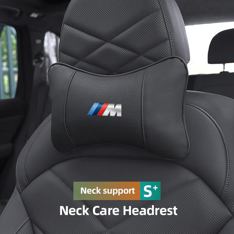 FA5Car Leather Seat Headrest Neck Support Protector Interior Accessory For BMW G80 G06 G07 G42 G14 G15 G16 F82 F20 F21 F83 M2 M3 M4