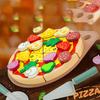 Pizza Making Simulation Interactive Learning Game Wooden Pizza Toy Set For Fine Motor Skills Development And Food Cognition