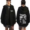 My Chemical Romance Band Zipper Hoodies Long Live The Black Parade Tour Zip Up Sweatshirt Men Women Oversized Pullover Coat
